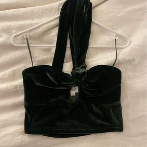Le Lis velvet halter top